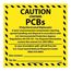 6" x 6" Caution Contains Pcbs (Polychlorinated Biphenyls) Vinyl Hazardous Material Label, HW4C
