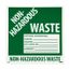 6" x 6" Non-regulated Waste Optional Information Vinyl Label, HW5W