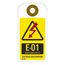 4" High Blank Unrippable Vinyl Energy Isolation Tag (10-Pack), IST4201