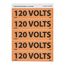 120 Volts Vinyl Electrical & Energy Source Label (25-Pack), JL22003O