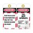 4" High Danger Self-Laminated Vinyl Lockout Tag, JMTAG2