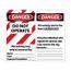 3" High Danger Unrippable Vinyl Lockout Tag, LLT2