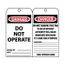 3" High Danger Unrippable Vinyl Lockout Tag, LLT3