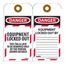 3" High Danger Unrippable Vinyl Lockout Tag, LOTAG17-25