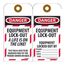 3" High Danger Unrippable Vinyl Lockout Tag, LOTAG18-25