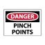 3" x 5" Danger Pinch Points Vinyl Accident Prevention Label, MSCD149AP