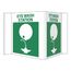 Eye Wash Station Plastic First Aid Sign, MSCVS7W
