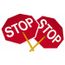 18" High Stop Handheld Traffic Sign, PS2