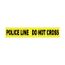 3" x 1,000' Polyethylene Police Line Do Not Cross Barricade Tape (Yellow), PT13