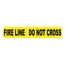 3" x 1,000' Polyethylene Fire Line Do Not Cross Barricade Tape (Black & Yellow), PT14