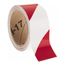 2" x 30' Reflective Striped Vinyl Safety Marking Tape (Red & Silver), RHS2RS