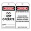 3" High Danger Unrippable Vinyl Accident Prevention Tag, RPT1