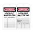 3" High Danger Unrippable Vinyl Accident Prevention Tag, RPT111