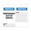 3" High Notice Unrippable Vinyl Lockout Tag, RPT148G