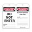 3" High Danger Unrippable Vinyl Accident Prevention Tag, RPT161