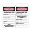 3" High Danger Unrippable Vinyl Accident Prevention Tag, RPT172