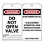 3" High Danger Unrippable Vinyl Accident Prevention Tag, RPT18