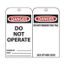 3" High Danger Unrippable Vinyl Accident Prevention Tag, RPT1A