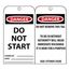 3" High Danger Unrippable Vinyl Accident Prevention Tag, RPT22
