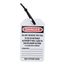 3" High Danger Unrippable Vinyl Accident Prevention Tag, RPT25