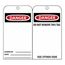 3" High Danger Unrippable Vinyl Accident Prevention Tag, RPT30