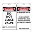 3" High Danger Unrippable Vinyl Accident Prevention Tag, RPT32