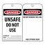 3" High Danger Unrippable Vinyl Accident Prevention Tag, RPT34