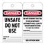 6" High Danger Poly Accident Prevention Tag (25-Pack), RPT34CST