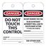 3" x 6" Danger Unrippable Vinyl Inspection Tag, RPT37G