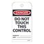 3" x 6" Danger Unrippable Vinyl Inspection Tag, RPT37G