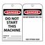 3" High Danger Unrippable Vinyl Accident Prevention Tag, RPT7