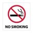 4" x 4" No Smoking Vinyl Accident Prevention Label, S1AP
