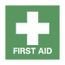 4" High First Aid Label, White & Green (5-Pack), S53AP