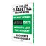 28" x 20" Safety First Days without a Lost Time Accident Aluminum Sign, SCK115