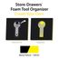 Customizable Foam Tool Box & Cabinet Insert (Black & Yellow), SDF02