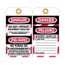 3" High Danger Unrippable Vinyl Lockout Tag, SPLOTAG11