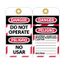 3" High Danger Unrippable Vinyl Lockout Tag, SPLOTAG18