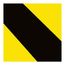 3" x 108' Striped Vinyl Hazardous Area Safety Marking Tape (Black & Yellow), T22036