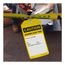 6-1/4" High Caution Synthetic Paper Accident Prevention Tag, TAR136