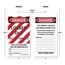 6-1/4" High Danger Synthetic Paper Lockout Tag, TAR416