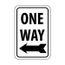 0.08" Thick One Way Sign, TM115J