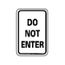 18" High Do Not Enter Aluminum Parking Lot Sign, TM11H