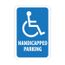 18" x 12" x 0.08" Handicapped Parking Sign, TM146J