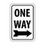 18" High One Way Aluminum Parking Lot Sign, TM23J