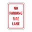 18" x 12" x 0.063" No Parking Fire Lane Sign, TM3H