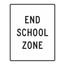 30" High End School Zone Aluminum Traffic Control Sign, TM600J
