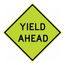30" x 30" x 0.08" Yield Ahead Sign, TM610DG