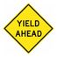 24" High Yield Ahead Aluminum Yield Sign, TM610K