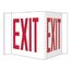 8" x 14-1/2" Exit Acrylic Exit Sign, VS10W