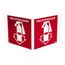 8" x 14-1/2" Fire Extinguisher Acrylic Fire Sign, VS11R